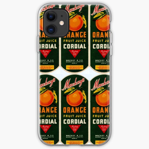 Mackay's Orange Fruit Juice Cordial State Library of Western Australia iPhone Soft Case
