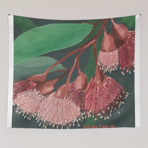 Item preview, Modern Sepia Gum Flowers by Australian Artist Leah Gay designed and sold by leahgay.