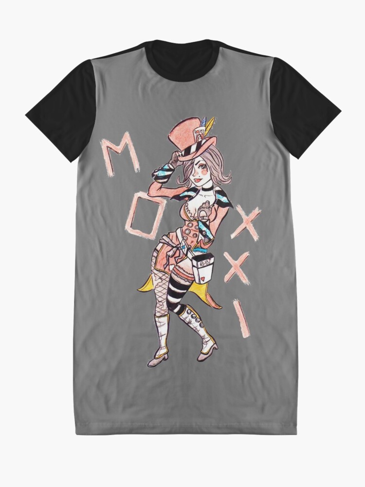 Alternate view of Borderlands Moxxi Sketch Graphic T-Shirt Dress