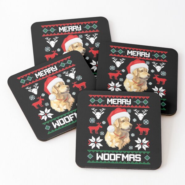 Item preview, Golden Retriever Dog Merry Woofmas Christmas Gift designed and sold by CR Media.
