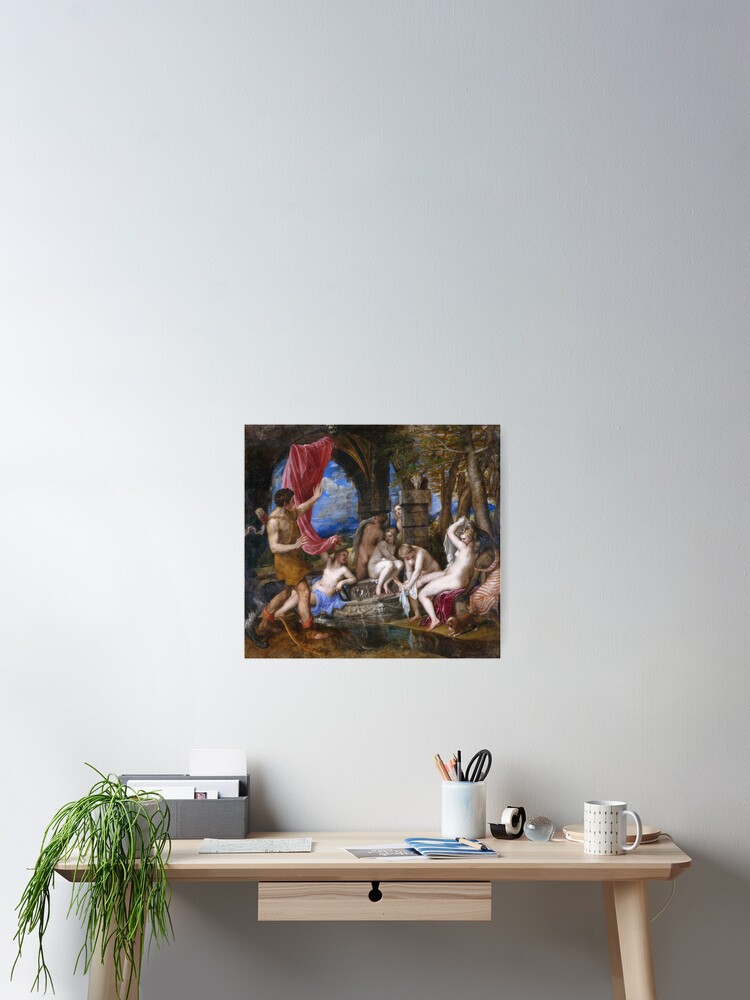 Titian Diana And Actaeon Poster By Vakashop Redbubble