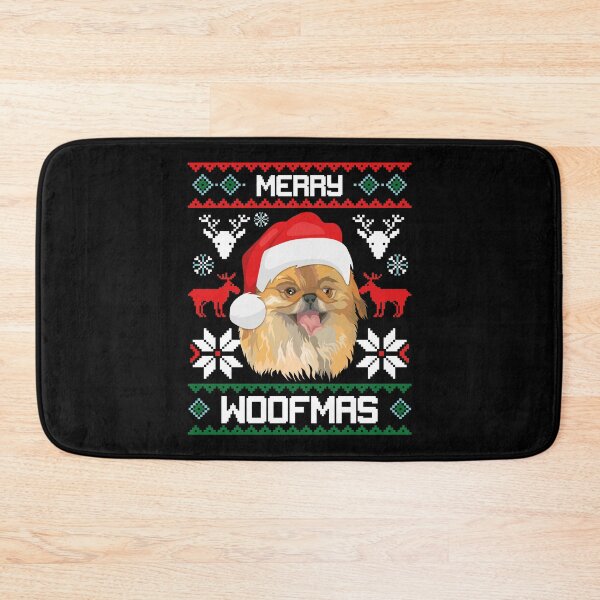 Item preview, Pekingese Dog Merry Woofmas Christmas Gift designed and sold by CR Media.