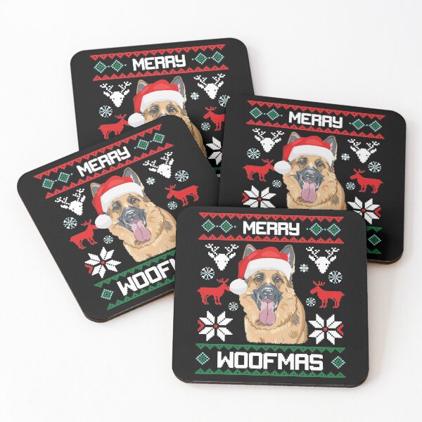 Item preview, German Shepherd Merry Woofmas Christmas Dog Gift designed and sold by CR Media.