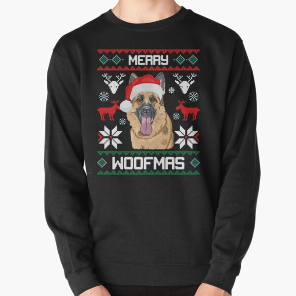 german shepherd christmas sweater for dog