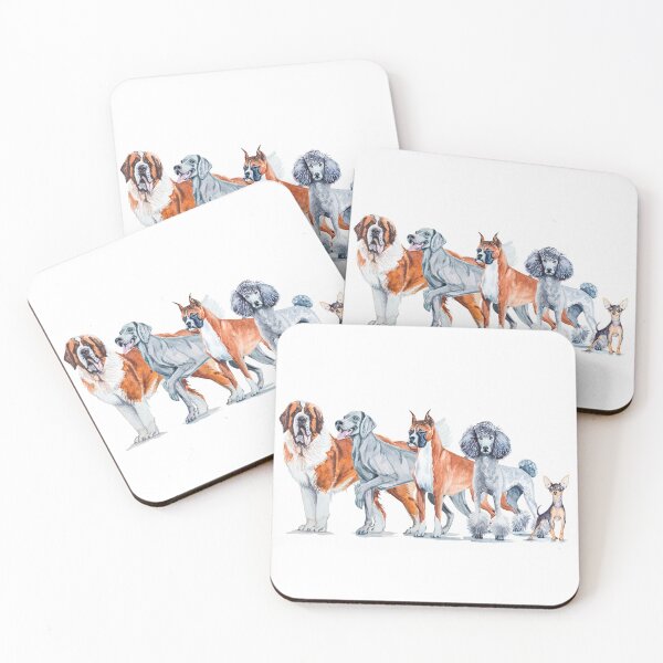 Item preview, Watercolor exhibition of parody dogs. designed and sold by LiliyaSavelieva.