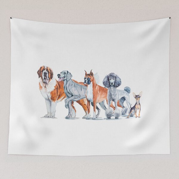 Item preview, Watercolor exhibition of parody dogs. designed and sold by LiliyaSavelieva.