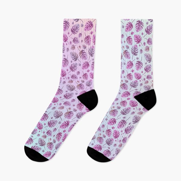 Item preview, Pastel Monstera Leaves Pattern designed and sold by Negin Mf Designs.