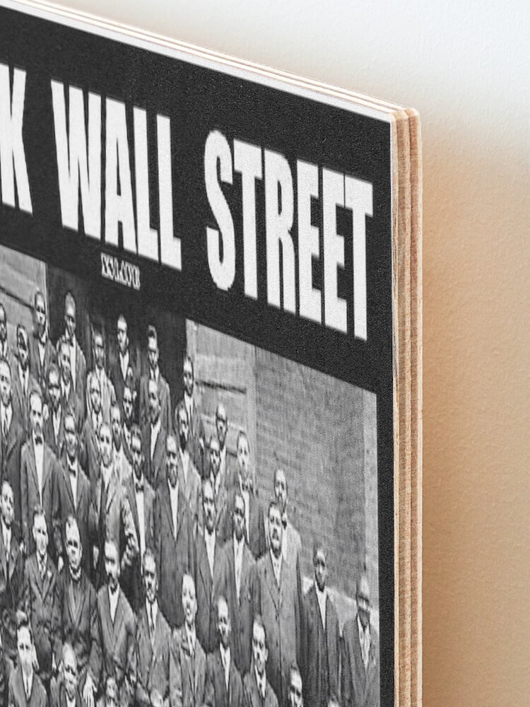 Alternate view of Black Wall Street Mounted Print