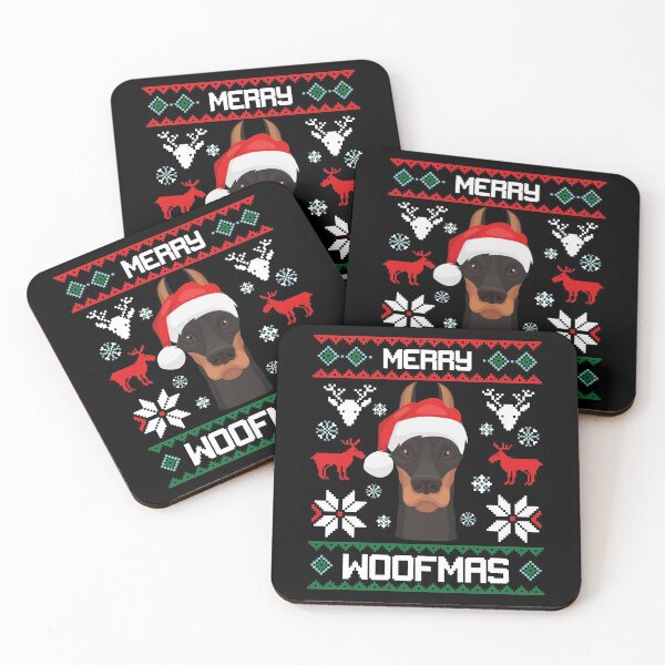 Item preview, Dobermann Merry Woofmas Christmas Gift designed and sold by CR Media.