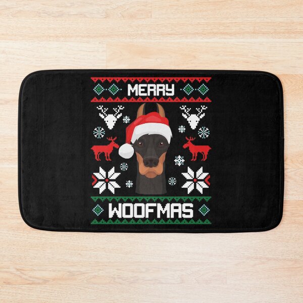 Item preview, Dobermann Merry Woofmas Christmas Gift designed and sold by CR Media.