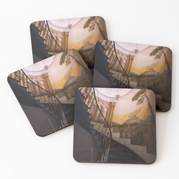 Item preview, Spiral stairwell with fresco, Palazzo Capennelli, Cortona, Italy designed and sold by AndrewJonesFoto.
