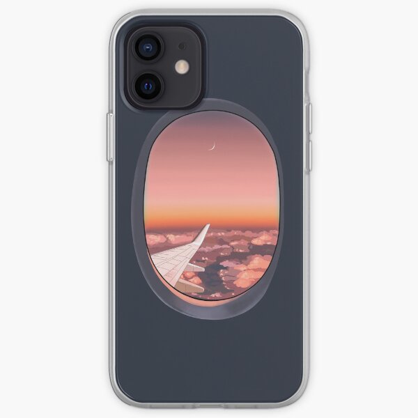 Plane window in the night iPhone Soft Case