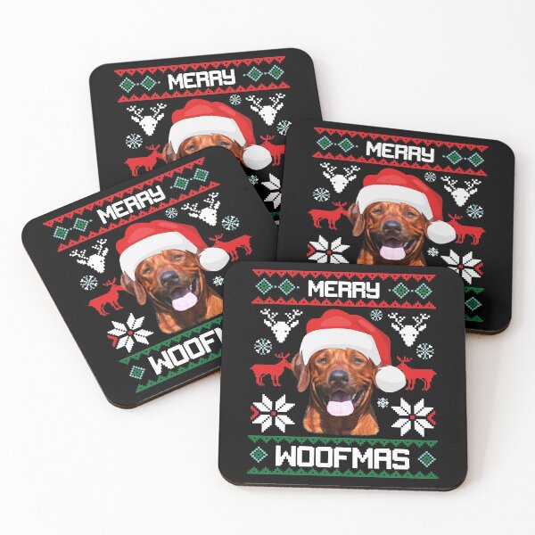 Item preview, Rhodesian Ridgeback Merry Woofmas Christmas Dog Gift designed and sold by CR Media.
