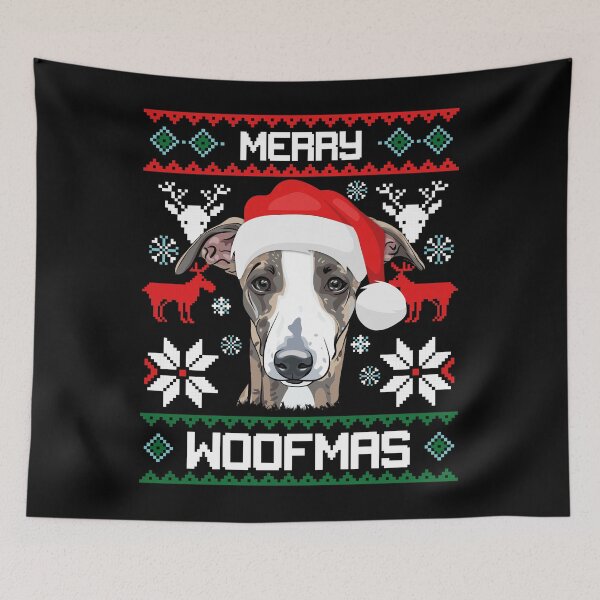 Item preview, Greyhound Merry Woofmas Christmas Dog Gift designed and sold by CR Media.