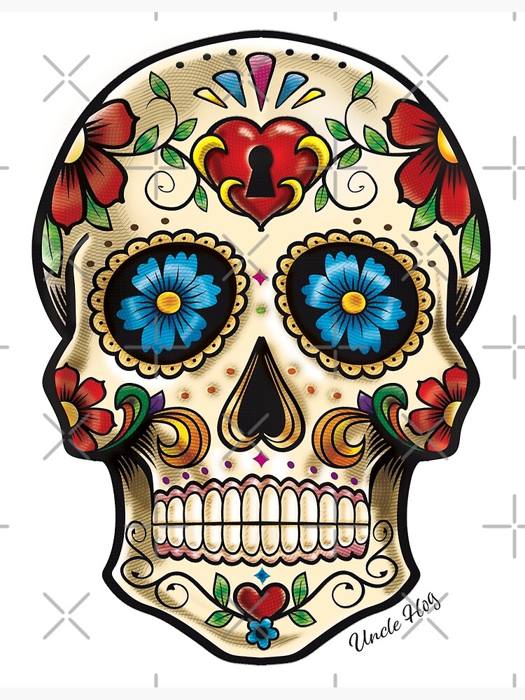 Ooopsiun Day of the Dead Sugar Skull Tattoos for Kids - 40 Sheets Skull  Halloween Tattoos Stickers for Kids Boys Grils Mexican Halloween Party  Favor Supplies : Amazon.com.au: Beauty