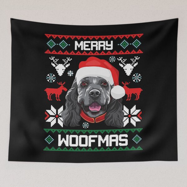 Item preview, Cocker Spaniel Merry Woofmas Christmas Dog Gift designed and sold by CR Media.