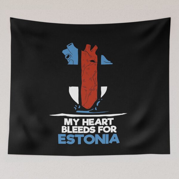 Item preview, Estonia flag heart love designed and sold by CORZ.