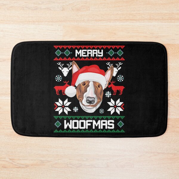 Item preview, Bull Terrier Merry Woofmas Christmas Dog Gift designed and sold by CR Media.
