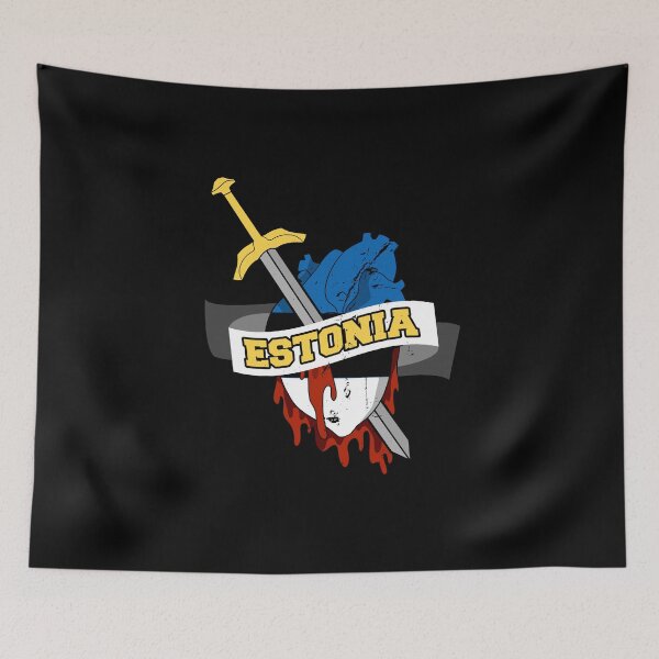 Item preview, Estonia national flag heart love designed and sold by CORZ.