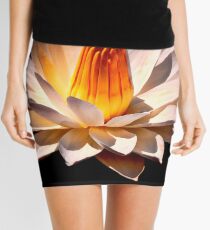 Yellow Glow Fragrant Water Lily Mini Skirt