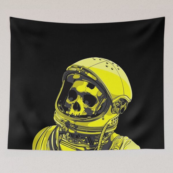 Item preview, Yellow Skeleton Astronaut designed and sold by PODLizardWizard.