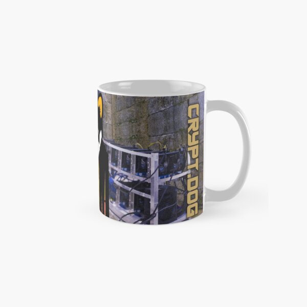 Crypt.dog in his Crypto Crypt promo Classic Mug