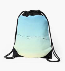 Flight Path Drawstring Bag