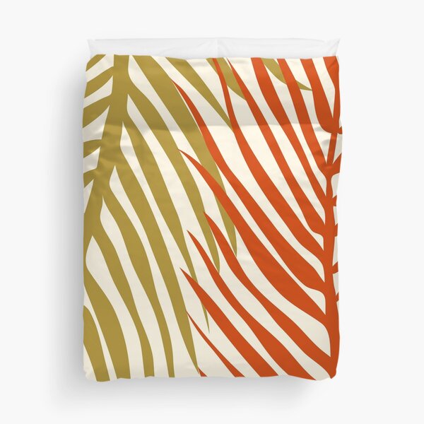 Vista previa del artículo con la obra «Las hojas de palma se cierran en la paleta de colores naranja, verde y beige», diseñado y vendido por BrankaPD.