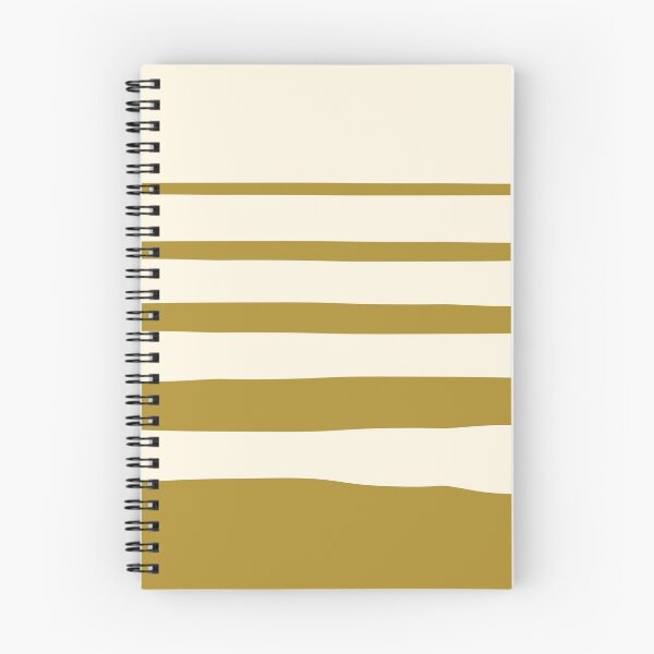 Item preview, Horizontal irregular stripes golden green on beige designed and sold by BrankaPD.