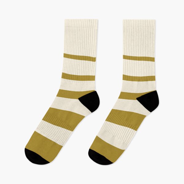 Item preview, Horizontal irregular stripes golden green on beige designed and sold by BrankaPD.