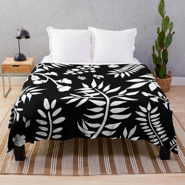 Item preview, Botanical pattern black & white designed and sold by BrankaPD.