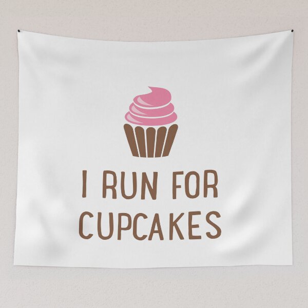 Artikelvorschau, I run for cupcakes entworfen und verkauft von Vectorqueen.