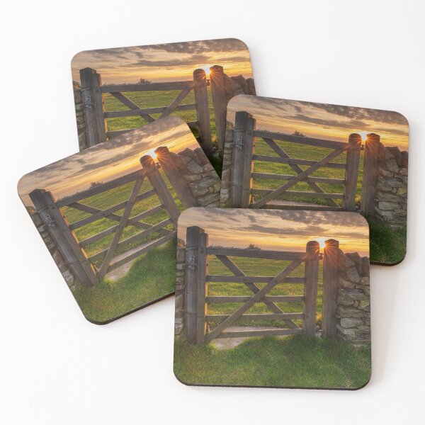 Item preview, Farm gate sunset - Peak District print - Kerridge, White Nancy, Bollington designed and sold by Chris Warham.
