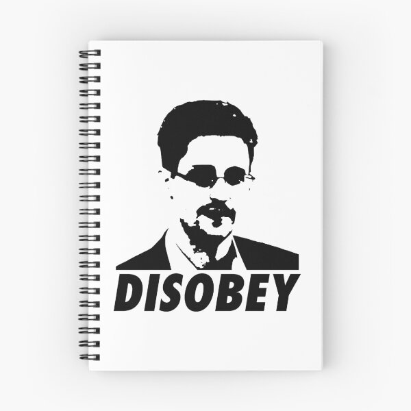 Item preview, Snowden Disobey (Black) designed and sold by TheLastStand.