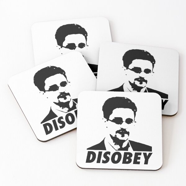 Item preview, Snowden Disobey (Black) designed and sold by TheLastStand.