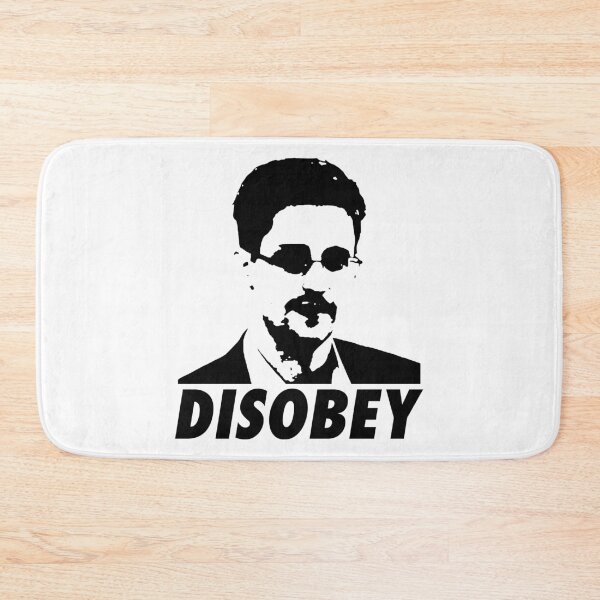 Item preview, Snowden Disobey (Black) designed and sold by TheLastStand.