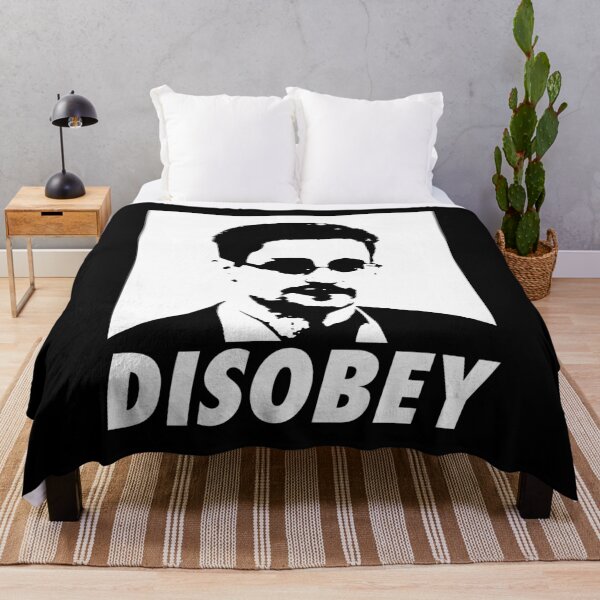 Item preview, Snowden Disobey (White) designed and sold by TheLastStand.