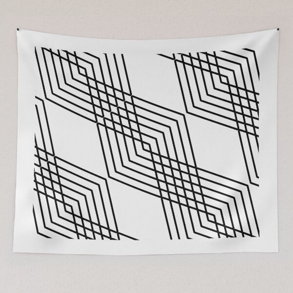Item preview, Abstract geometric pattern - black and white. designed and sold by K.S ART.