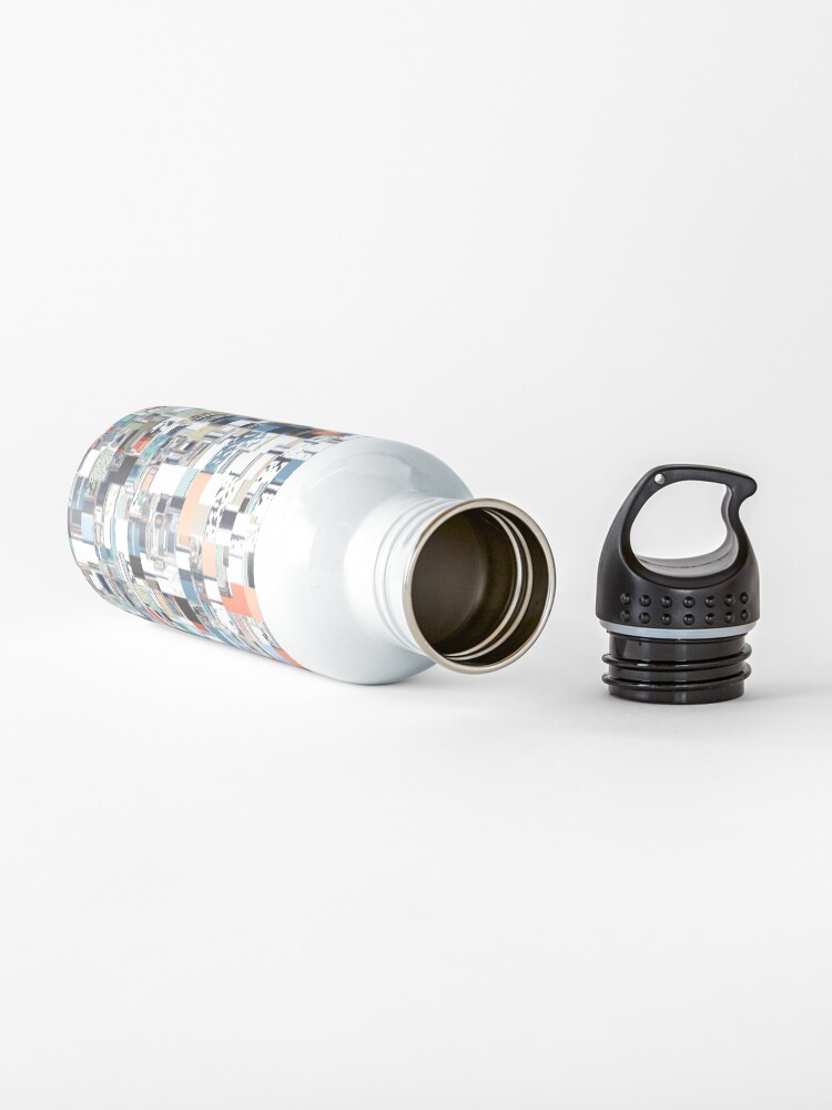 Alternate view of Colorful Chaotic Pattern Water Bottle