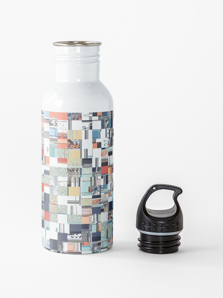 Alternate view of Colorful Chaotic Pattern Water Bottle
