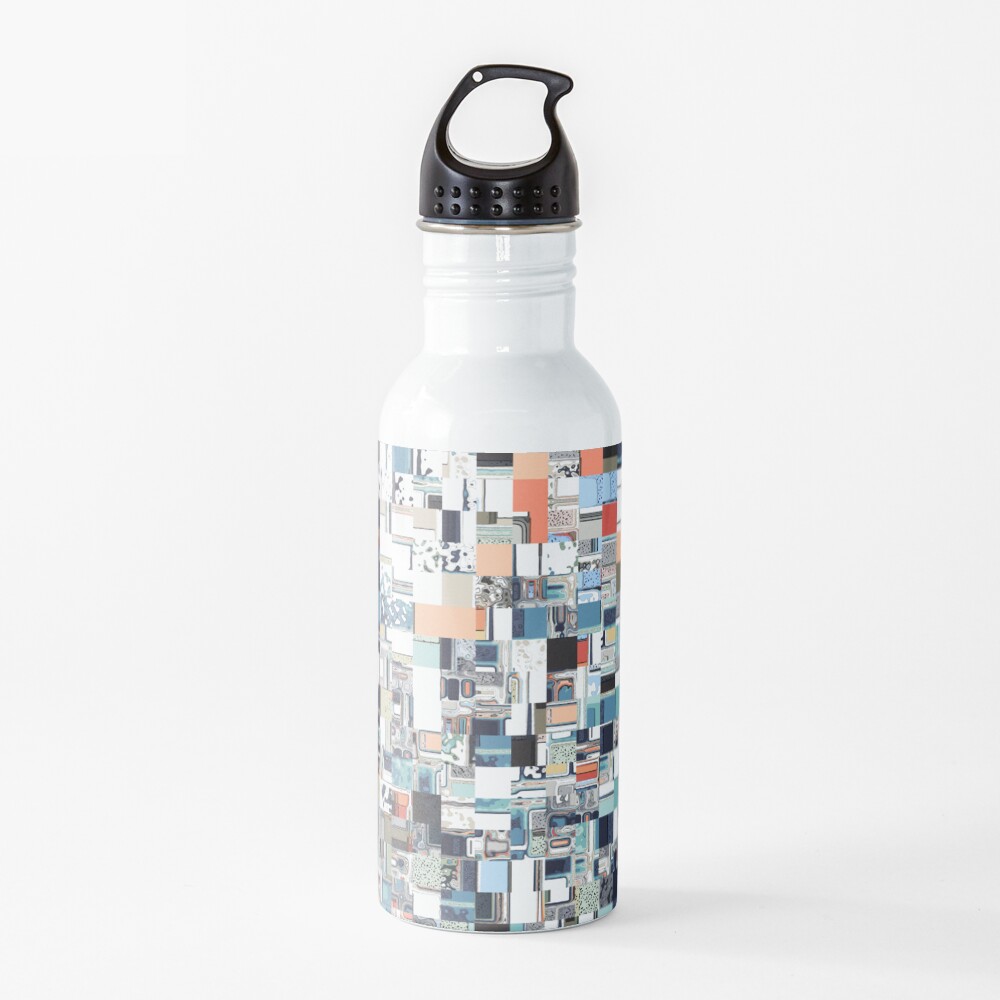 Colorful Chaotic Pattern Water Bottle
