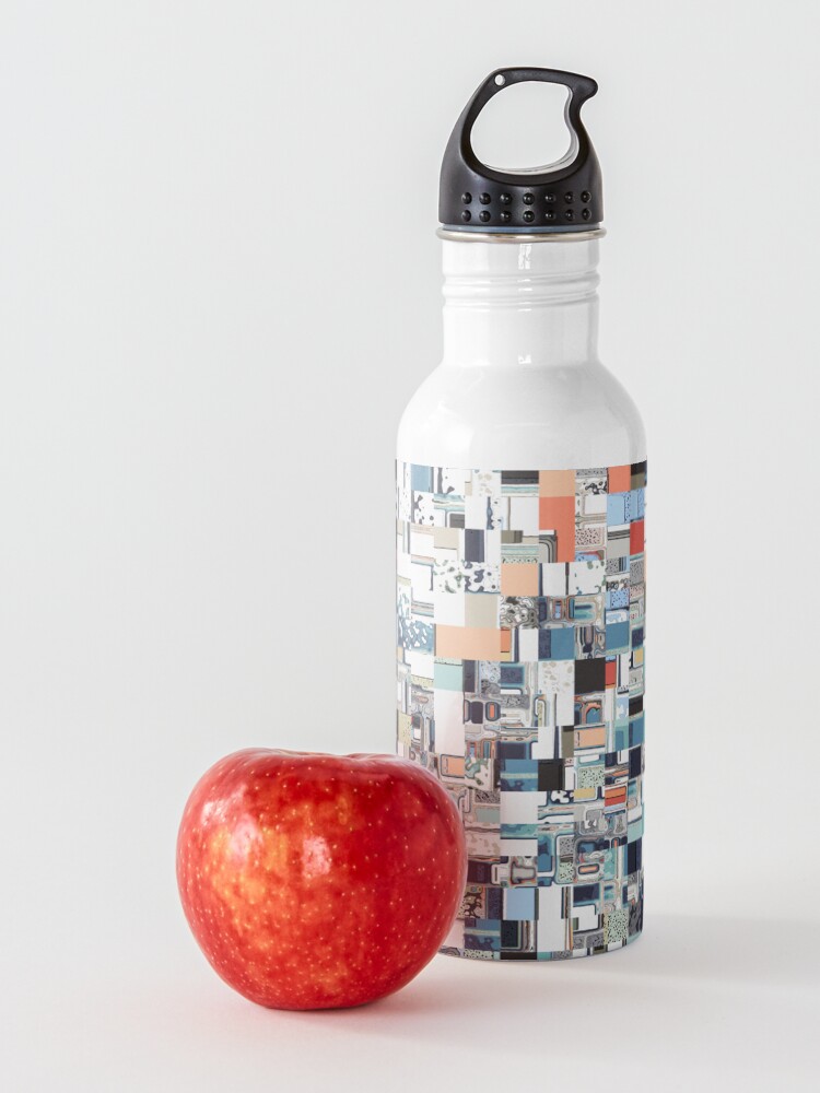 Alternate view of Colorful Chaotic Pattern Water Bottle