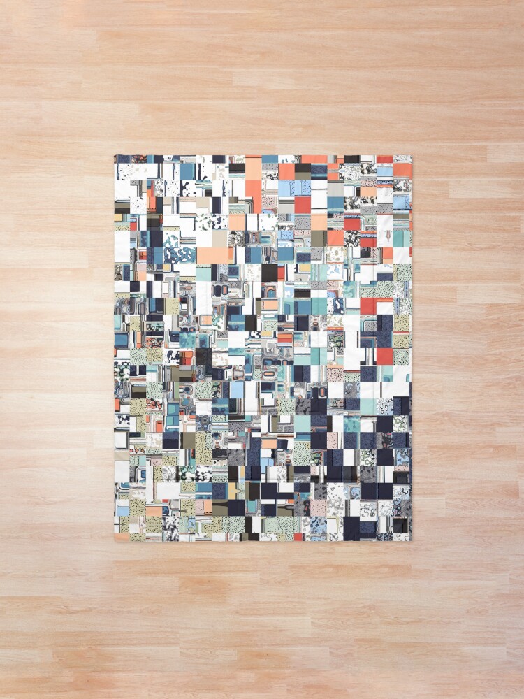 Alternate view of Colorful Chaotic Pattern Comforter