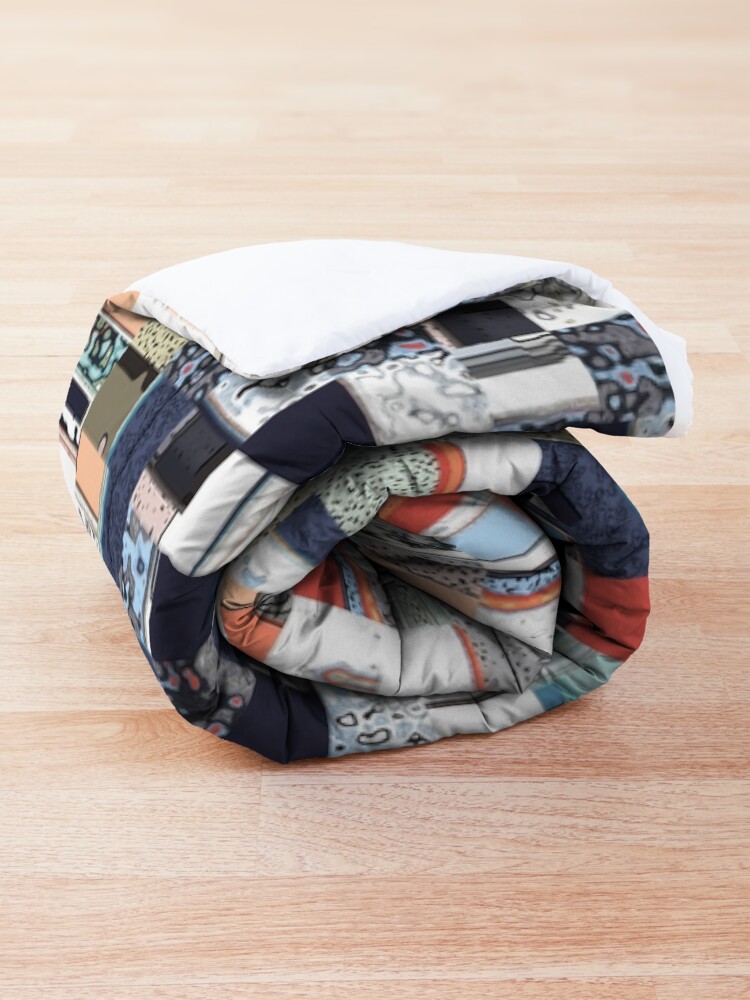 Alternate view of Colorful Chaotic Pattern Comforter