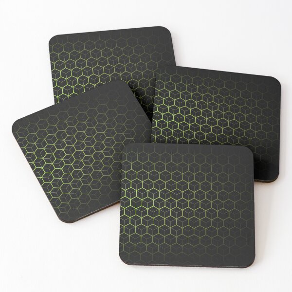 Very Cool, Super Awesome and kind of Pretty Amazing Abstract Pattern Coasters (Set of 4)