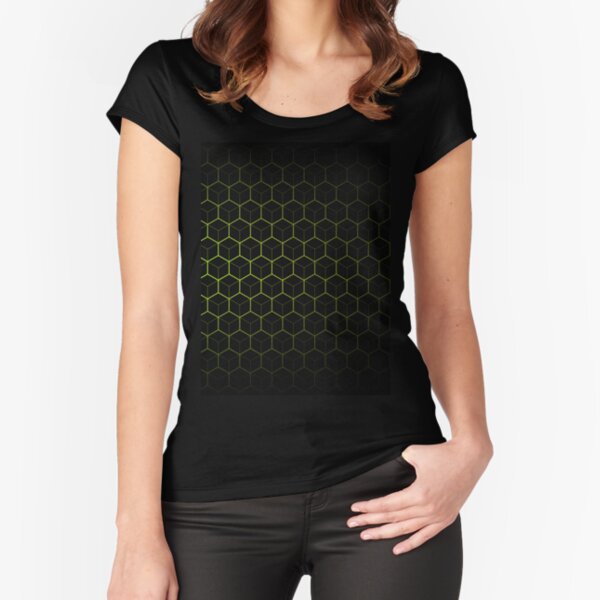 Very Cool, Super Awesome and kind of Pretty Amazing Abstract Pattern Fitted Scoop T-Shirt