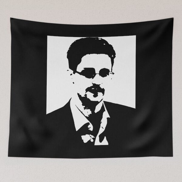 Item preview, Edward Snowden Silhouette (White) designed and sold by TheLastStand.