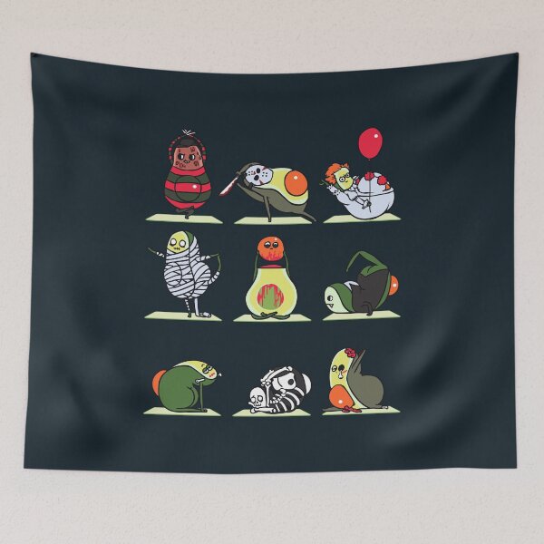 Item preview, Avocado Yoga Halloween Monsters designed and sold by Huebucket.