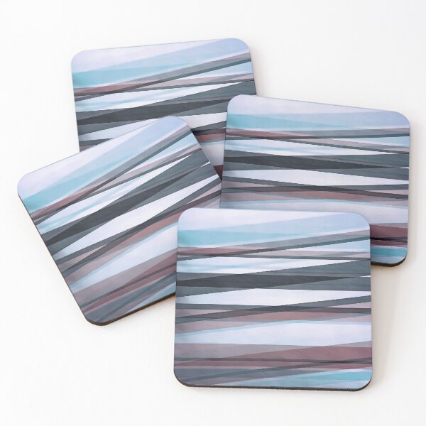 Item preview, Semi Transparent Layers In Pale Blue Burgundy and Black designed and sold by taiche.