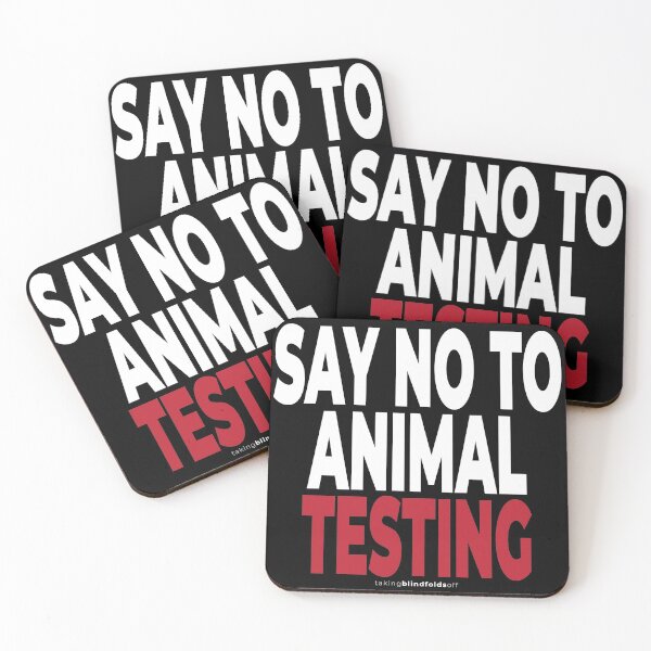 Item preview, SAY NO TO ANIMAL TESTING - Vegan Activist Graphics #takingblindfoldsoff 87 designed and sold by blindfoldsoff.